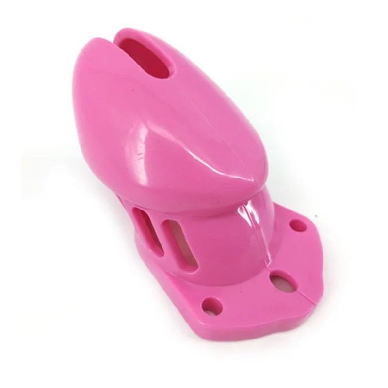 Bimbo Sissy Pink Chastity Cage - Sissy Lux