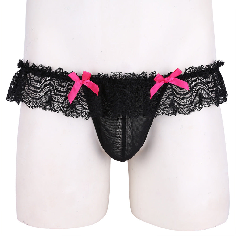 Mesh & Bow Sissy Panties - Sissy Lux