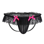 Load image into Gallery viewer, Mesh &amp; Bow Sissy Panties - Sissy Lux
