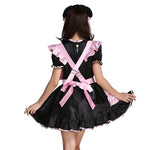 Load image into Gallery viewer, Pink Satin Sissy Maid Dress - Sissy Lux
