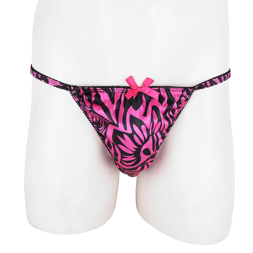 Floral Print Satin Sissy Panties - Sissy Lux