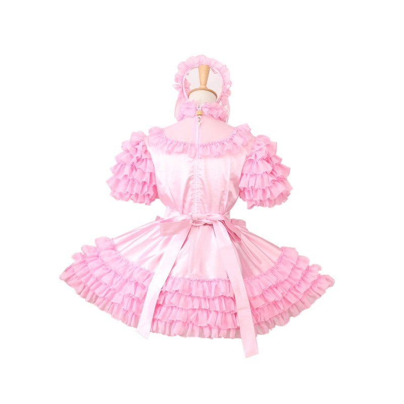 Sissy Lux Pink Frilly Dress - Sissy Lux