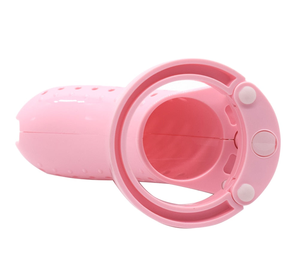 Porous Sissy Cock Cage With 5 Size Rings - Sissy Lux