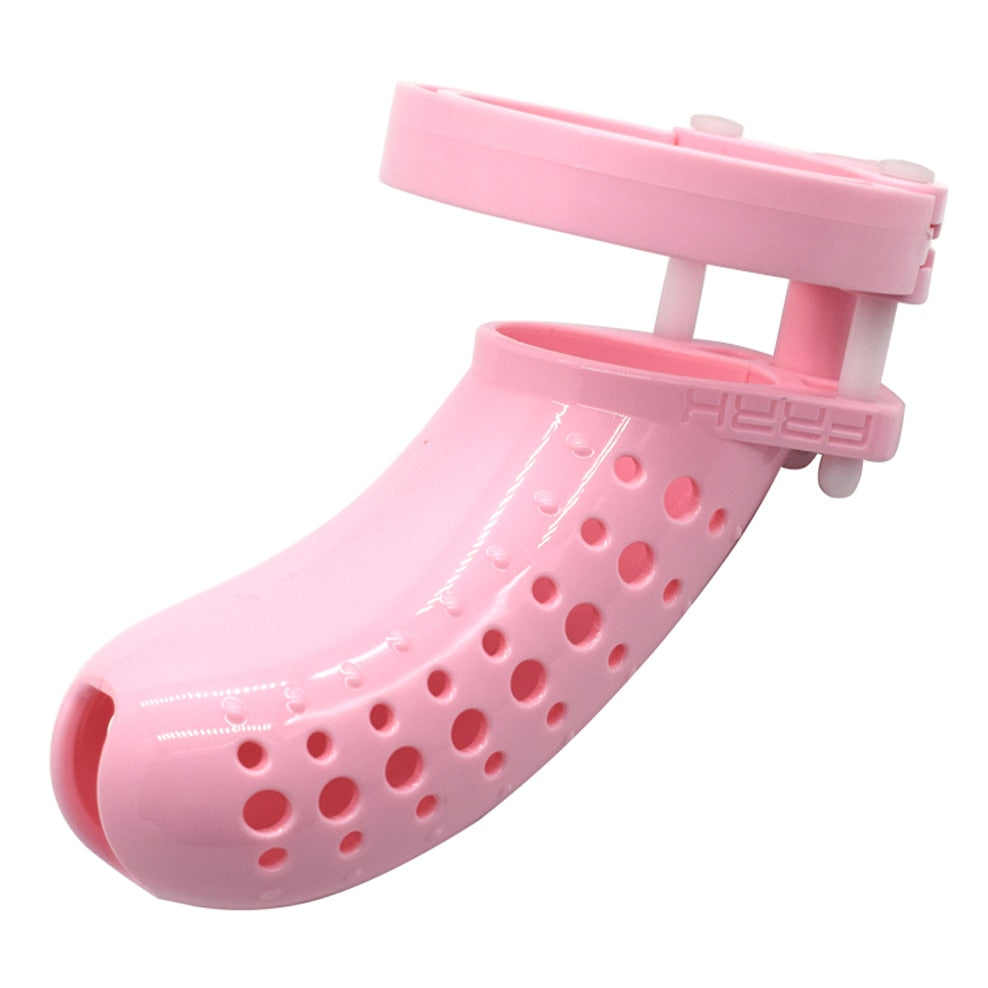 Porous Sissy Cock Cage With 5 Size Rings - Sissy Lux