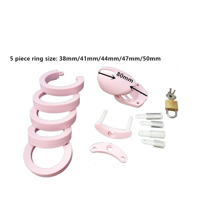 CB6000 Pink Chastity Cage - Sissy Lux