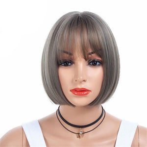 Short Bob Wig with Bangs - Sissy Lux
