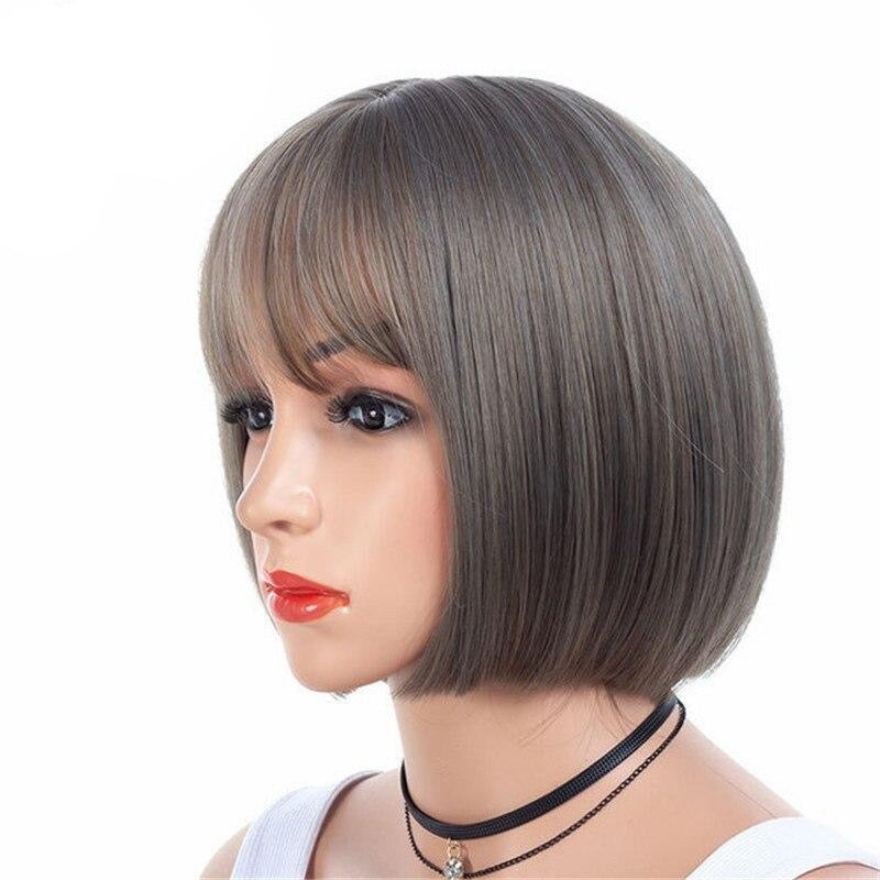 Short Bob Wig with Bangs - Sissy Lux