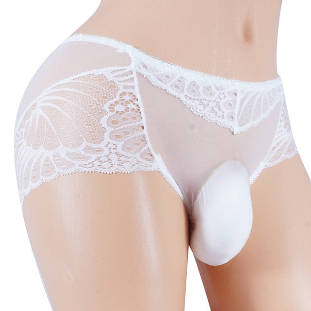"Sissy Nora" Lace Pouch Panties - Sissy Lux