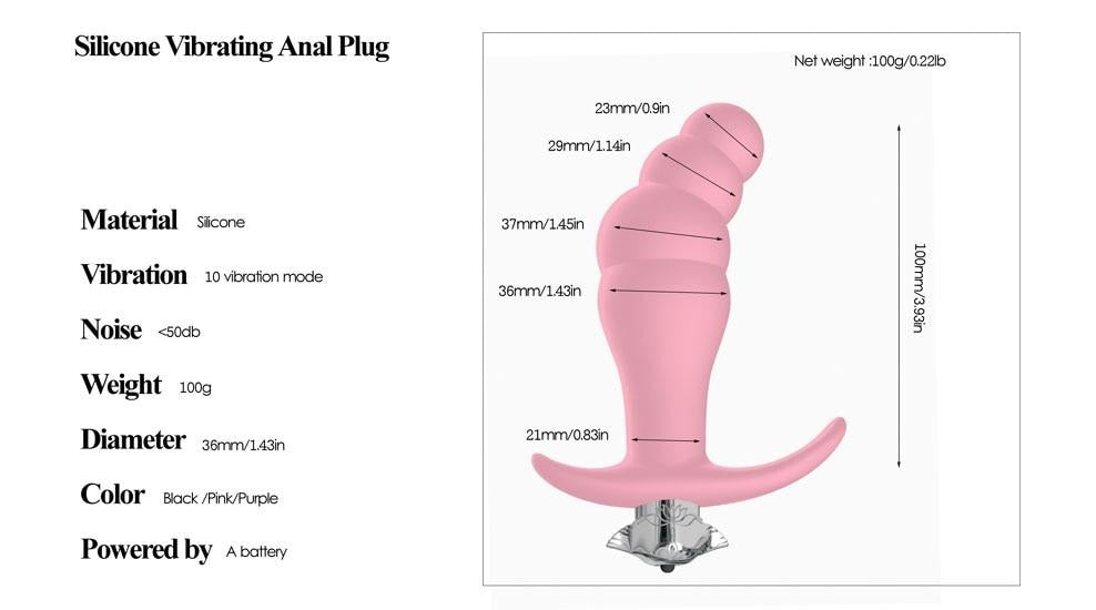 10 Speed Vibrating Sissy Pussy Massager - Sissy Lux