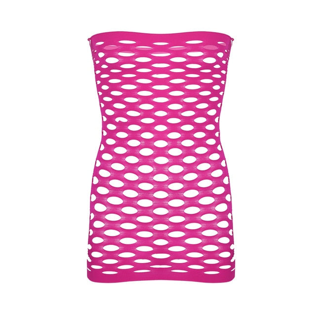 Cute Fishnet Babydoll - Sissy Lux