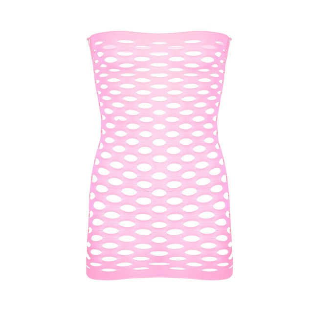 Cute Fishnet Babydoll - Sissy Lux