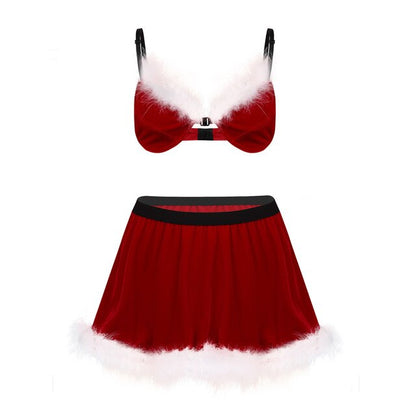 Sissy Christmas Santa Costume - Sissy Lux