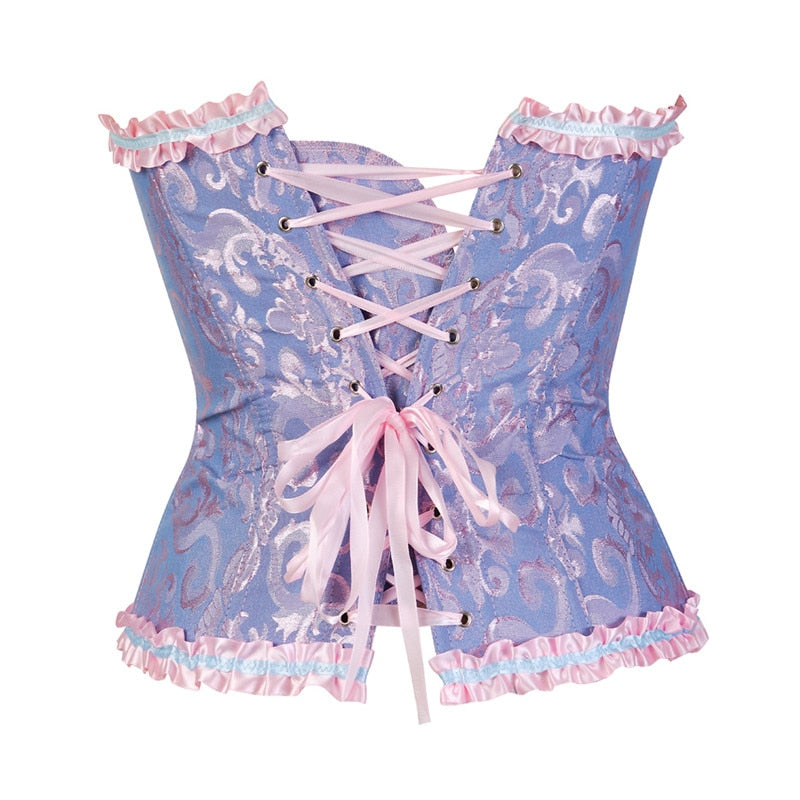 Sissy Maya Floral Corset - Sissy Lux