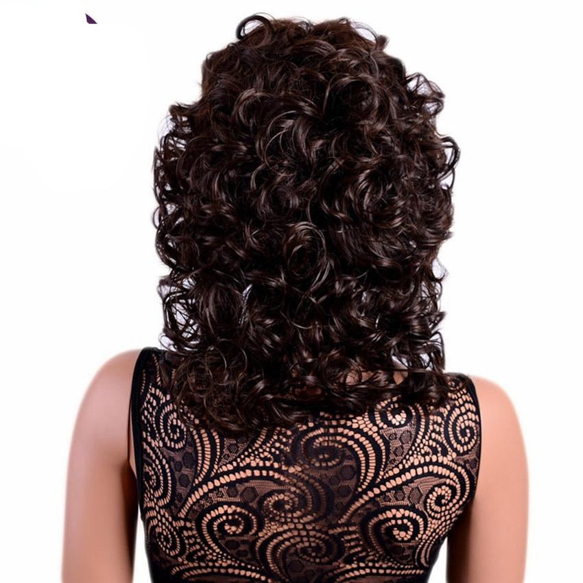 Medium Curly Wig with Bangs - Sissy Lux