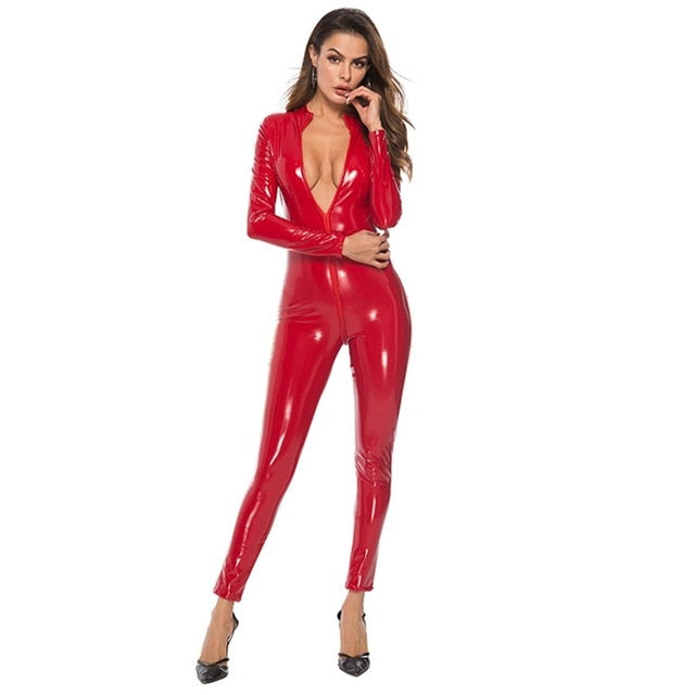 Erotic Latex Catsuit - Sissy Lux