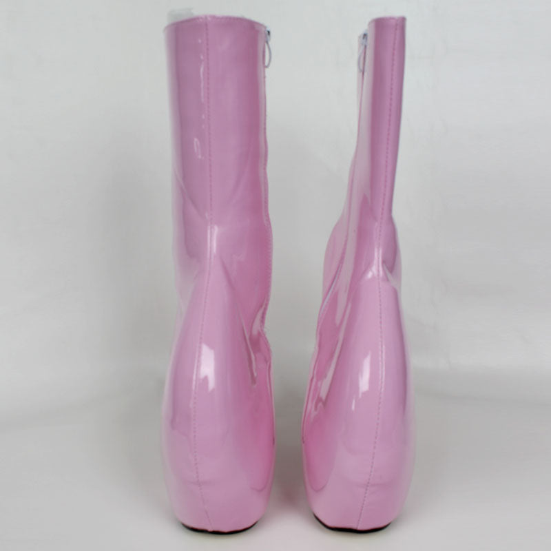 7" Fetish Mid-Calf Boots - Sissy Lux