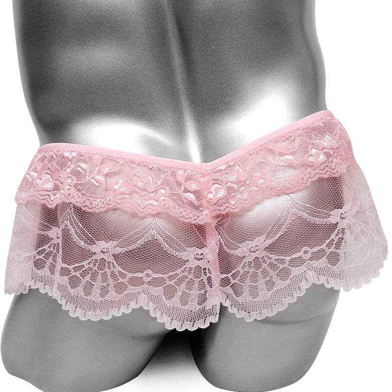 Skirted Sissy Lace Panties - Sissy Lux