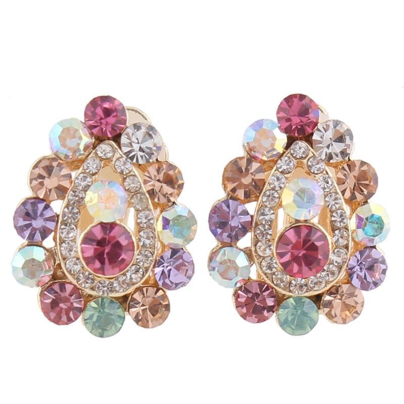 Crystal Flower Sissy Clip-On Earrings - Sissy Lux