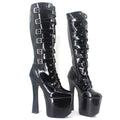 Buckled Platform Boots - Sissy Lux