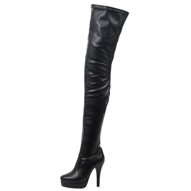 Sissy Pole Dancing Thigh High Boots - Sissy Lux