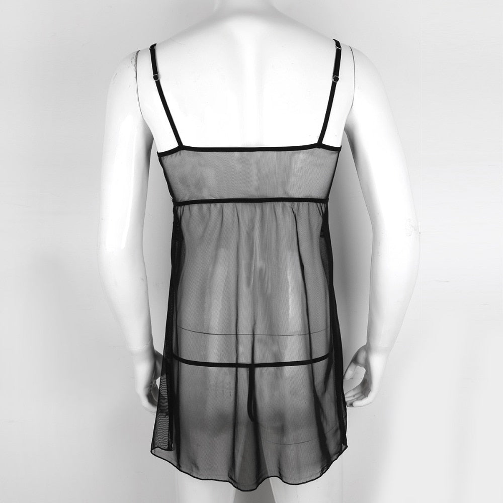 "Sissy Mimi" Sheer Mesh Nightwear - Sissy Lux