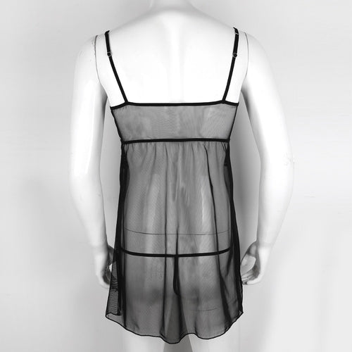 "Sissy Mimi" Sheer Mesh Nightwear - Sissy Lux