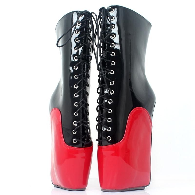 Sexy 18CM Heelless Sissy Ballet Boots - Sissy Lux