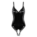 "Sissy Alice" Crotchless Leather Bodysuit - Sissy Lux