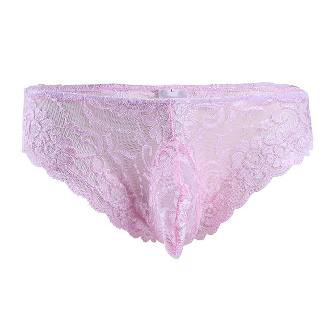 Pink Lace Panties for Men - Sissy Lux
