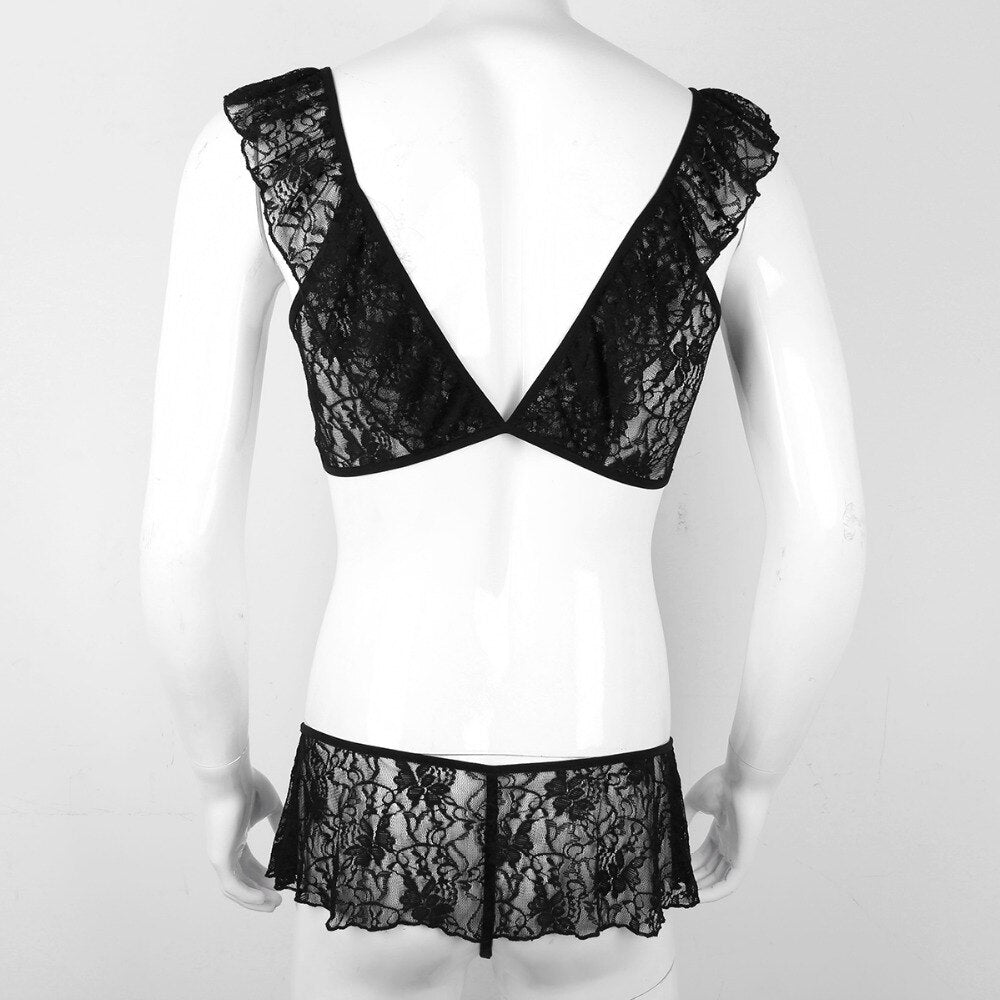 "Sissy Vivian" Lace Lingerie Set - Sissy Lux