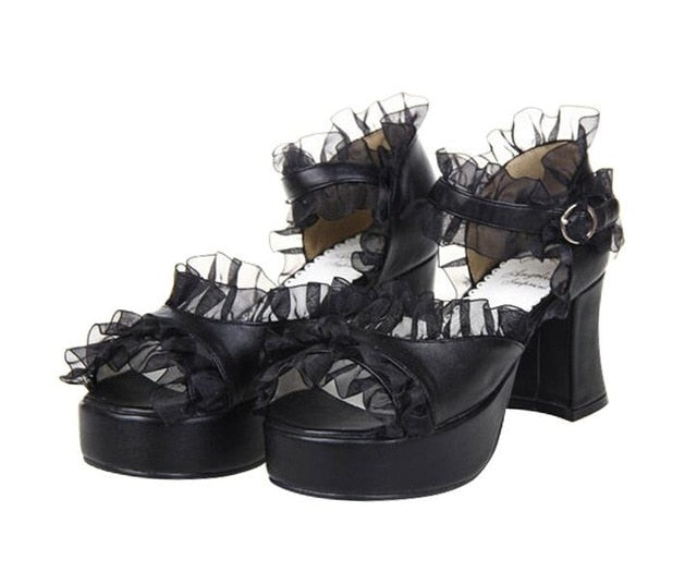 Super Frilly Sissy Shoes - Sissy Lux