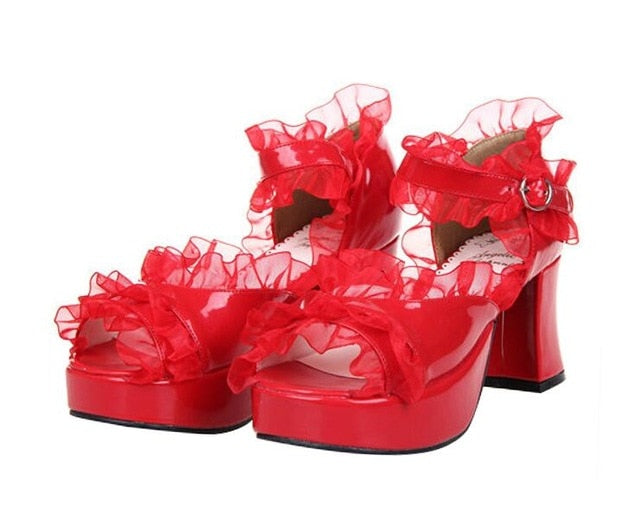 Super Frilly Sissy Shoes - Sissy Lux