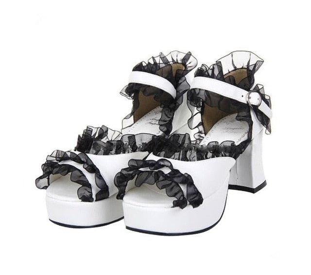 Super Frilly Sissy Shoes - Sissy Lux