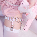 "Sissy Rose" Garter Belt Thigh Harness - Sissy Lux