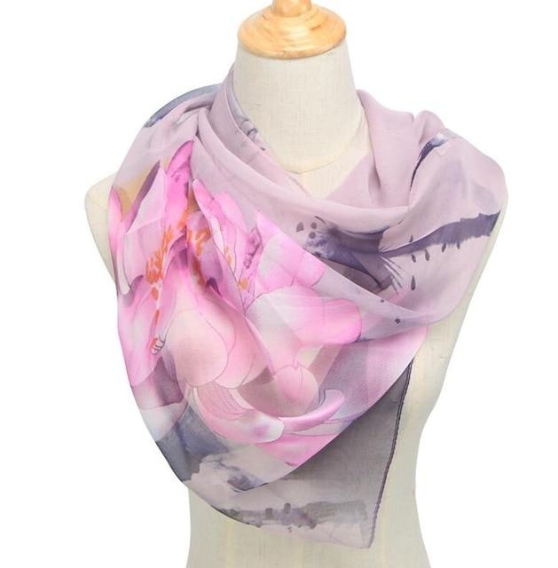 Girly Floral Scarf - Sissy Lux