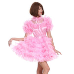 Load image into Gallery viewer, Lockable Pink Puffy Dress - Sissy Lux
