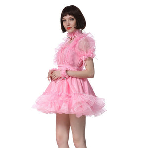 Cute Pink Puffy Dress - Sissy Lux