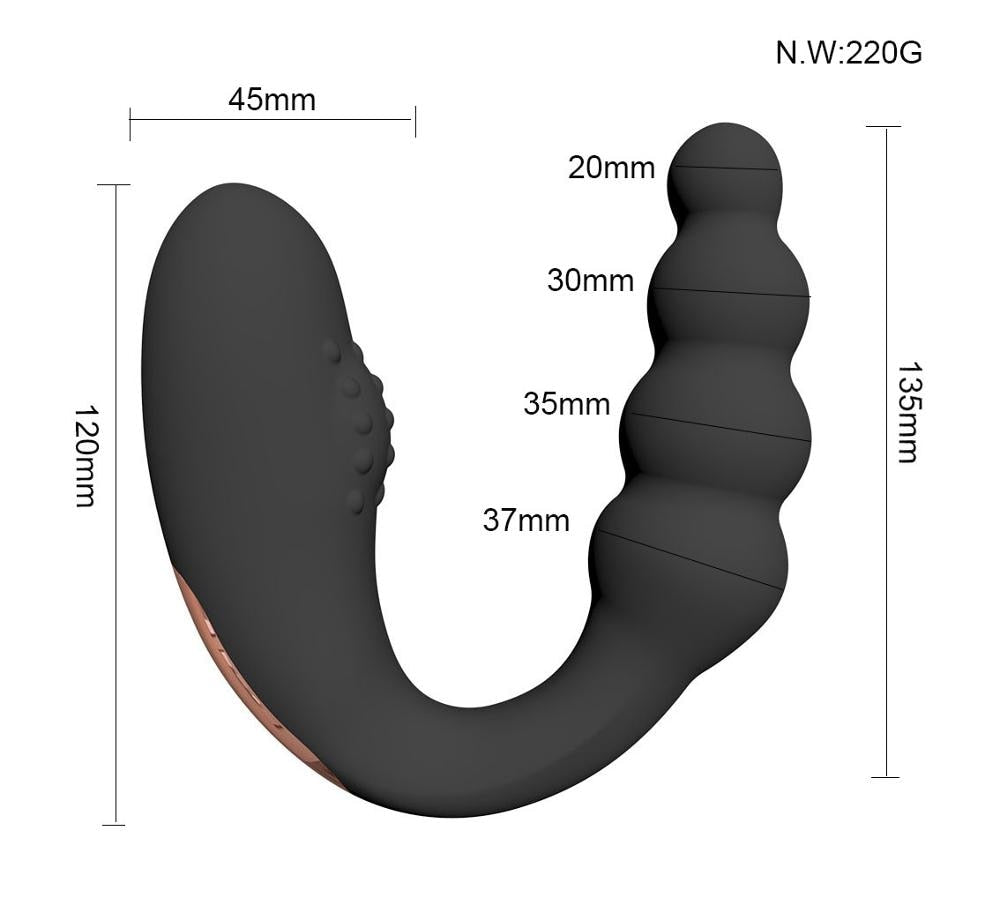 U Shape Double Head Prostate Massager - Sissy Lux