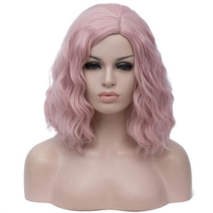 Pink Short Curly Wig - Sissy Lux