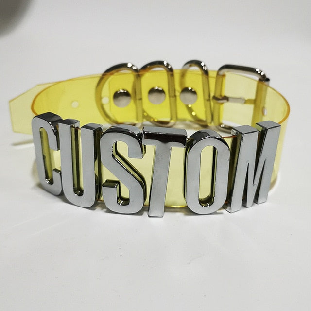 Personalized Sissy Holographic Choker - Sissy Lux
