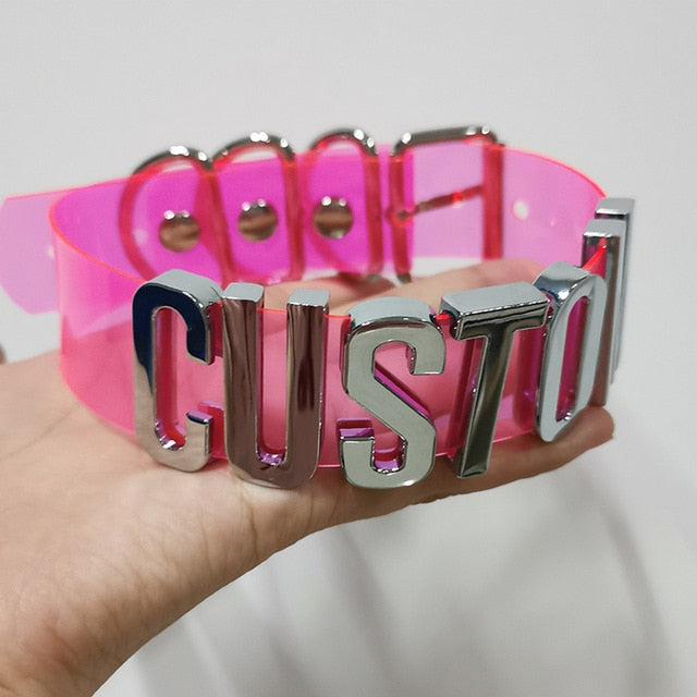 Personalized Sissy Holographic Choker - Sissy Lux