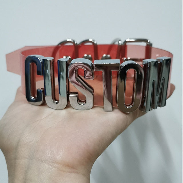 Personalized Sissy Holographic Choker - Sissy Lux