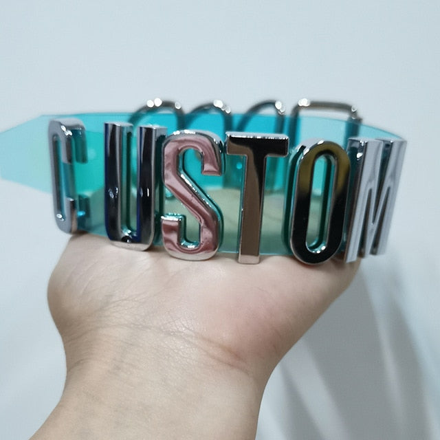Personalized Sissy Holographic Choker - Sissy Lux