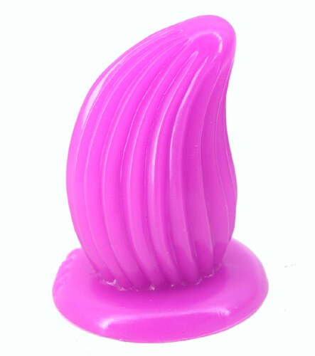 Ribbed Butt Plug w/ Suction Cup - Sissy Lux