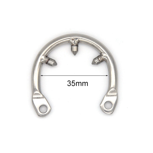 Lockable Sissy Chastity Cage with Anti-Shedding ring - Sissy Lux