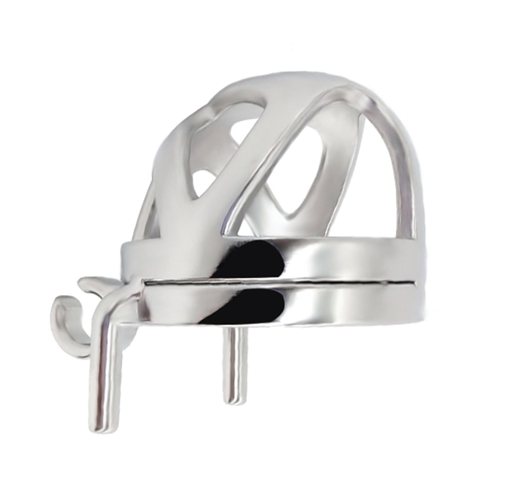 Lockable Sissy Chastity Cage with Anti-Shedding ring - Sissy Lux