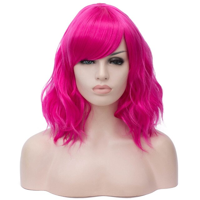 Short Wavy Wigs with Bangs - Sissy Lux
