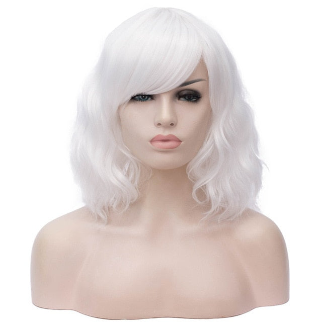 Short Wavy Wigs with Bangs - Sissy Lux
