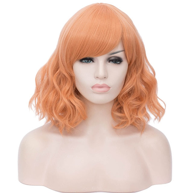 Short Wavy Wigs with Bangs - Sissy Lux