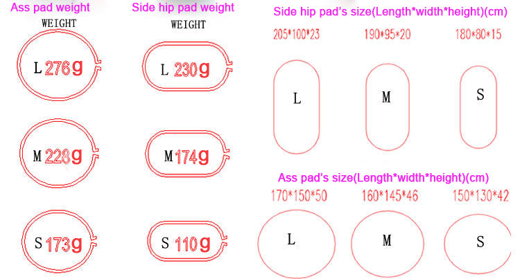 4 Pcs Self-Adhesive Butt/Hip Enhancing Pads - Sissy Lux
